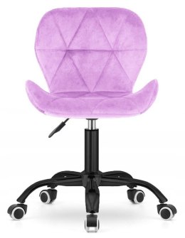 Krzesło obrotowe VASTO OFFICE VELVET VIOLET SMOKE Lugano
