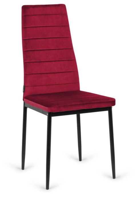 Krzesło tapicerowane VALVA LINE VELVET BURGUNDY OUTLET Lugano Krzesło tapicerowane VALVA LINE VELVET BURGUNDY OUTLET Lugano