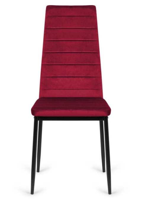 Krzesło tapicerowane VALVA LINE VELVET BURGUNDY OUTLET Lugano Krzesło tapicerowane VALVA LINE VELVET BURGUNDY OUTLET Lugano