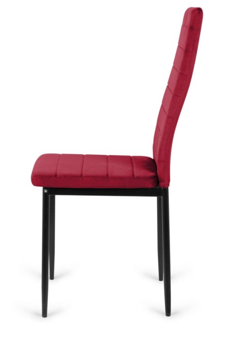Krzesło tapicerowane VALVA LINE VELVET BURGUNDY OUTLET Lugano Krzesło tapicerowane VALVA LINE VELVET BURGUNDY OUTLET Lugano