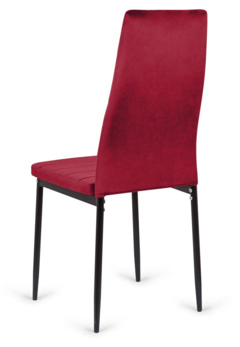 Krzesło tapicerowane VALVA LINE VELVET BURGUNDY OUTLET Lugano Krzesło tapicerowane VALVA LINE VELVET BURGUNDY OUTLET Lugano