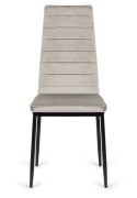 Krzesło tapicerowane VALVA LINE VELVET GREY OUTLET Lugano