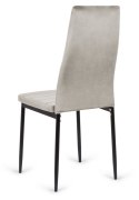 Krzesło tapicerowane VALVA LINE VELVET GREY OUTLET Lugano