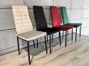 Krzesło tapicerowane VALVA LINE VELVET GREY OUTLET Lugano