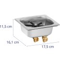 Myjka płuczka barowa ze zlewem do szklanek 20-110 mm STAL Royal Catering