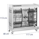 Rożen gazowy opiekacz do kurczaków na propan-butan 4 szpikulce 16.5 kW Royal Catering