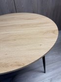 Stół okrągły VINCI OAK WOOD 70 cm SMOKE Lugano