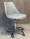 Krzesło obrotowe MONZA OFFICE LIGHT GREY PU Lugano