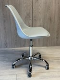 Krzesło obrotowe MONZA OFFICE LIGHT GREY PU Lugano