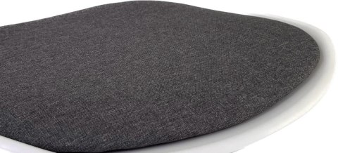 Krzesło obrotowe MONZA OFFICE WHITE + GREY FABRIC II Lugano Krzesło obrotowe MONZA OFFICE WHITE + GREY FABRIC II Lugano
