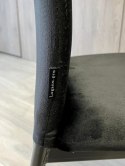 Krzesło tapicerowane VALVA DUO BLACK VELVET Lugano