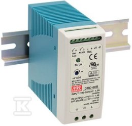 ZASIL.60W 13.8V 4.3A, 13.8V 1.5A MEAN WELL