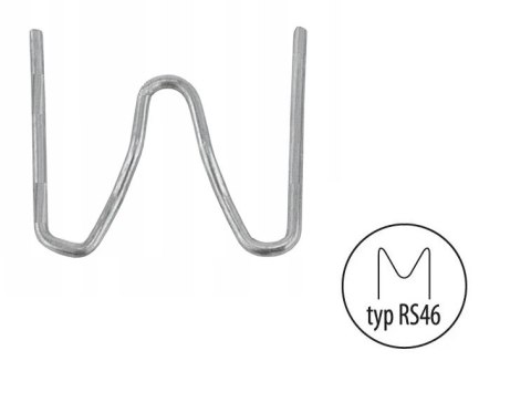 ZSZYWKI M 0.6MM RS46 DO NAROŻNIKÓW ZEWNĘTRZNYCH 100 SZT. DEDRA