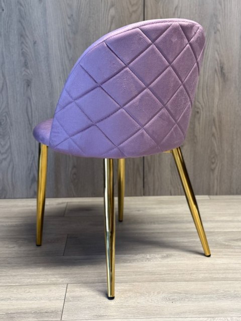 Krzesło tapicerowane GLORIA VIOLET VELVET GOLD Lugano Krzesło tapicerowane GLORIA VIOLET VELVET GOLD Lugano