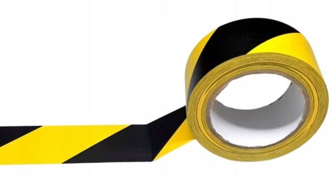 TAŚMA OSTRZEGAWCZA ŻÓŁTO-CZARNA 75MM*100M DEKA TAŚMA OSTRZEGAWCZA ŻÓŁTO-CZARNA 75MM*100M DEKA