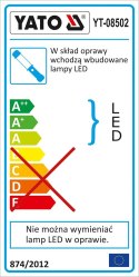 LAMPA WARSZTATOWA 2IN1 LED YATO