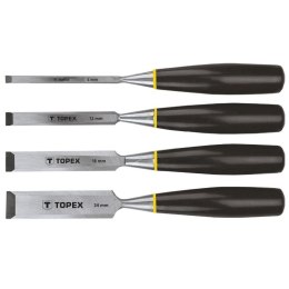 DŁUTA KOMPLET 4-SZTUKOWY 6,12,18,24MM TOPEX