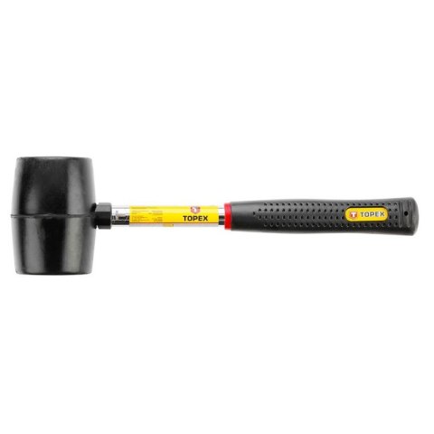MŁOTEK GUMOWY 0.45KG ŚREDNICA 65MM TRZONEK METALOWY TOPEX