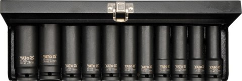 KOMPLET NASADEK UDAROWYCH 1/2'' DŁUGICH 11-SZTUKOWY YATO