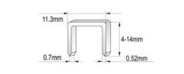 ZSZYWACZ TAPICERSKI 4-14MM ZSZYWKI 0.7M YATO