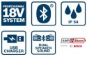 RADIO AKUMULATOROWE GPB 18V-2 C FM BLUETOOTH 0*AH BOSCH