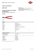SZCZYPCE DO PIERŚCIENI SEGERA WYGIĘTE 90° WEWNĘTRZNE 170MM KNIPEX