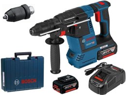 MŁOT UDAROWY OBROTOWY AKUMULATOROWY SDS+ GBH 18V-26 F 2*6.0A BOSCH