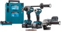 ZESTAW COMBO 40V XGT DF001G+TD001G+GA005G 2*4.0AH MAKPAC MAKITA