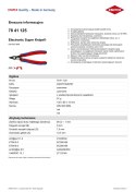 SZCZYPCE TNĄCE BOCZNE ZE SPRĘŻYNKĄ IZOLOWANE 125MM KNIPEX