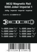 ZESTAW KLUCZY PŁAS.-OCZK. Z GRZECH. 6000 JOKER 1+LISTA MAGN. WERA