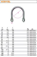 CYBANT UCHWYT PRĘTOWY DO RUR M6 33*14MM ROBUR