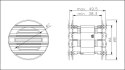 ROZETY DRZWIOWE RD 40 BIAŁE DOSPEL