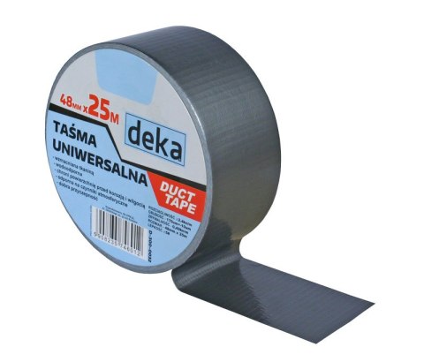 TAŚMA UNIWERSALNA DUCT TAPE SILVER 48MM*25M DEKA TAŚMA UNIWERSALNA DUCT TAPE SILVER 48MM*25M DEKA