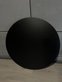 Blat okrągły BLACK 70 cm CZARNY Lugano
