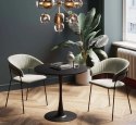 Blat okrągły BLACK 70 cm CZARNY Lugano