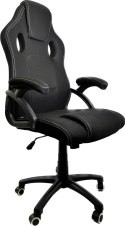 Fotel obrotowy do biurka CARRERA L BLACK FABRIC Lugano