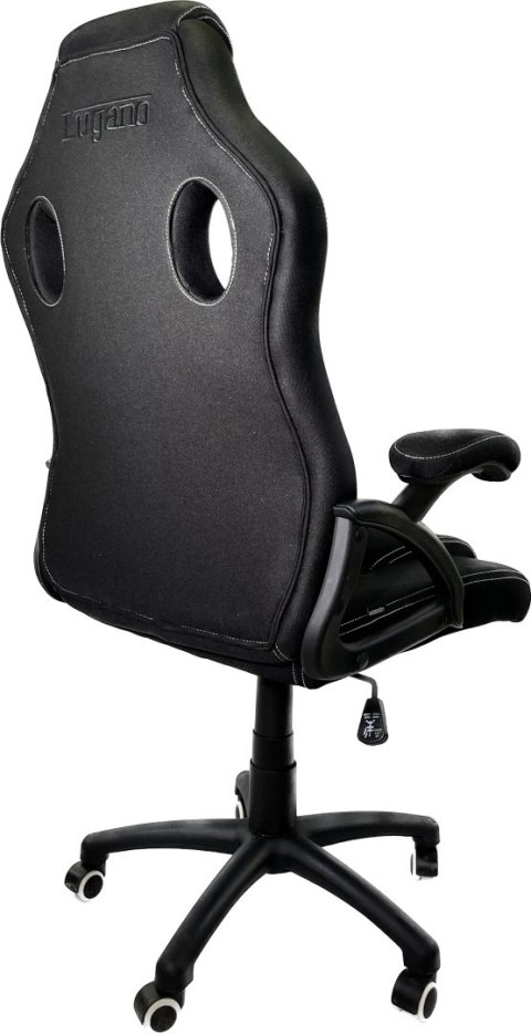 Fotel obrotowy do biurka CARRERA L BLACK FABRIC Lugano Fotel obrotowy do biurka CARRERA L BLACK FABRIC Lugano