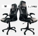 Fotel obrotowy do biurka CARRERA L BLACK FABRIC Lugano