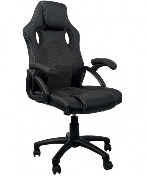Fotel obrotowy do biurka CARRERA L BLACK PU Lugano Fotel obrotowy do biurka CARRERA L BLACK PU Lugano