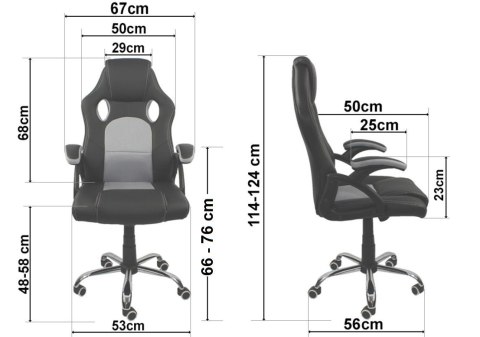 Fotel obrotowy do biurka CARRERA L BLACK PU Lugano Fotel obrotowy do biurka CARRERA L BLACK PU Lugano
