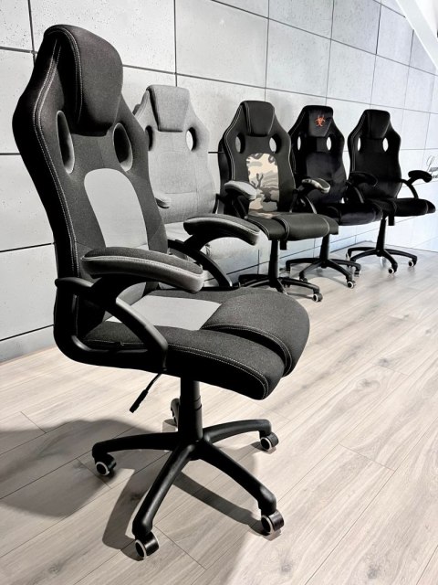 Fotel obrotowy do biurka CARRERA L GREY FABRIC Lugano Fotel obrotowy do biurka CARRERA L GREY FABRIC Lugano