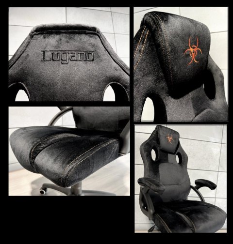 .Fotel obrotowy do biurka CARRERA M ALCANTARA BLACK Lugano .Fotel obrotowy do biurka CARRERA M ALCANTARA BLACK Lugano