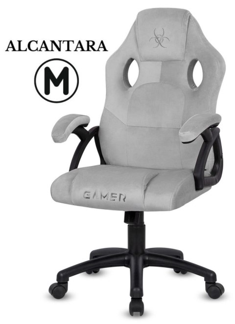 Fotel obrotowy do biurka CARRERA M ALCANTARA GREY Lugano Fotel obrotowy do biurka CARRERA M ALCANTARA GREY Lugano