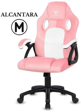 Fotel obrotowy do biurka CARRERA M ALCANTARA PINK FROST Lugano