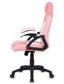 Fotel obrotowy do biurka CARRERA M ALCANTARA PINK FROST Lugano