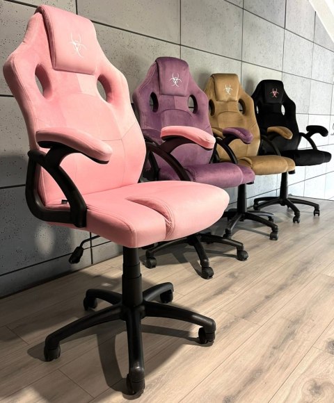 Fotel obrotowy do biurka CARRERA M ALCANTARA PINK Lugano Fotel obrotowy do biurka CARRERA M ALCANTARA PINK Lugano