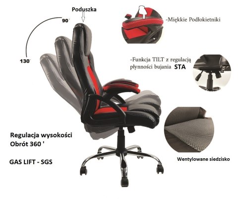 Fotel obrotowy do biurka CARRERA M GREY FABRIC Lugano Fotel obrotowy do biurka CARRERA M GREY FABRIC Lugano