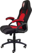 Fotel obrotowy do biurka CARRERA M RED YAKUZA FABRIC Lugano
