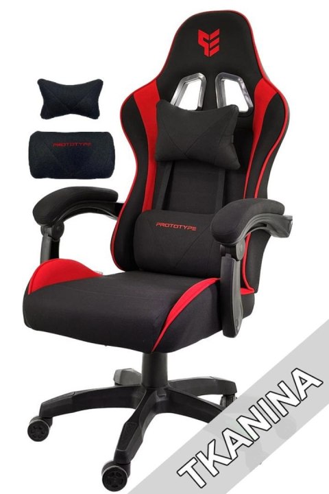 Fotel obrotowy gamingowy HERO ENZO RED FABRIC Prototype Fotel obrotowy gamingowy HERO ENZO RED FABRIC Prototype