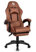 Fotel obrotowy gamingowy HERO POKER PRO BROWN ALCANTARA Prototype